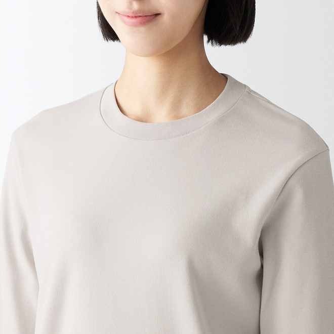 Women's Smooth Cotton Long Sleeve T‐shirt