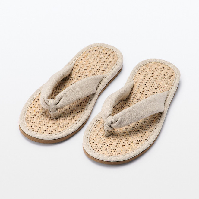 Linen Malay Grass House Flip Flops