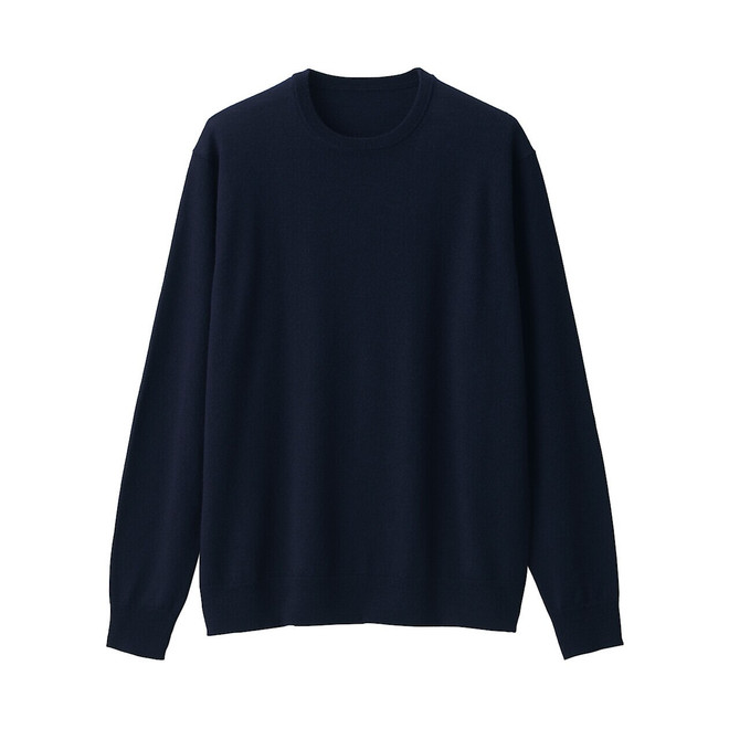 Men's High Gauge Wool Crew Neck Jumper 18089