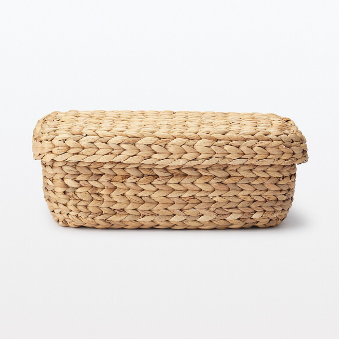 Water Hyacinth Lidded Rectangle Basket18303