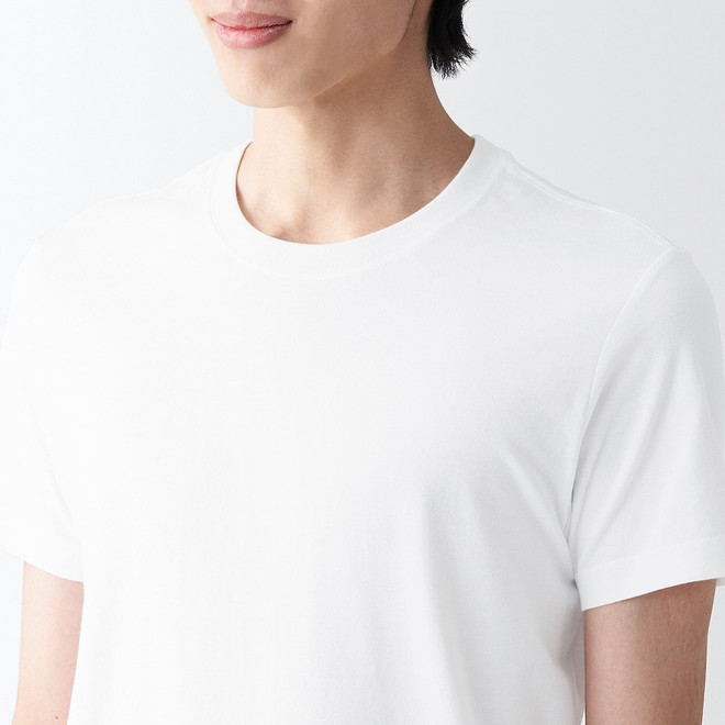 Side Seamless jersey Crew neck T‐Shirt