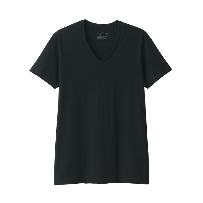 Men's Side Seamless Jersey V neck T‐shirt 18494