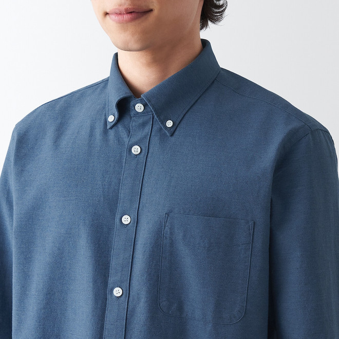 Men's Washed Oxford Button Down Shirt 18100.