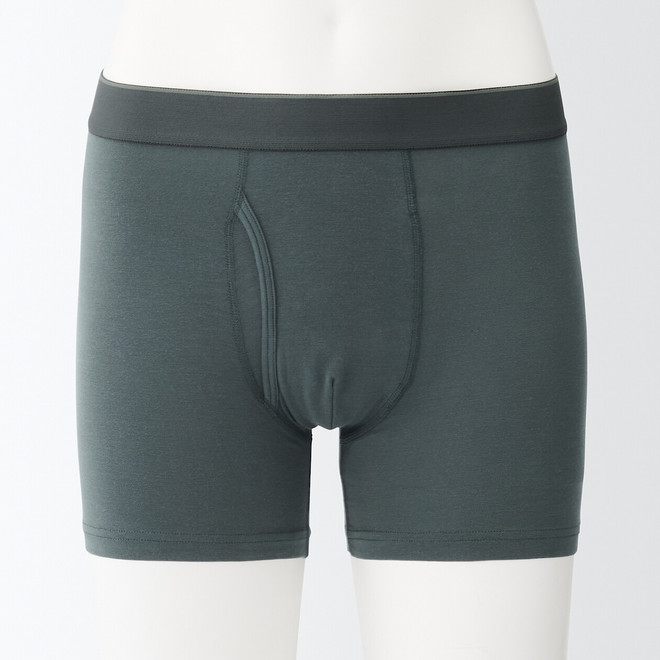 Men's Lyocell Stretch Front Open Boxer Shorts 18150.