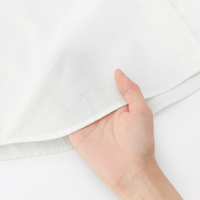 Women's Washed Cotton Long Sleeve Shirt Dress