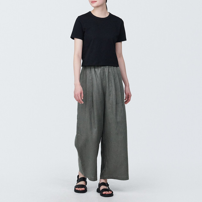 Women's Linen Wide Leg Trousers