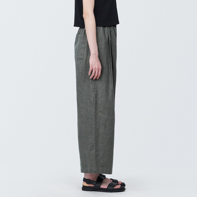 Women's Linen Wide Leg Trousers