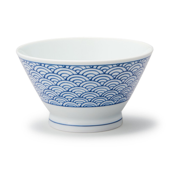 Hasami Ware Porcelain Rice Bowl‐ Wave