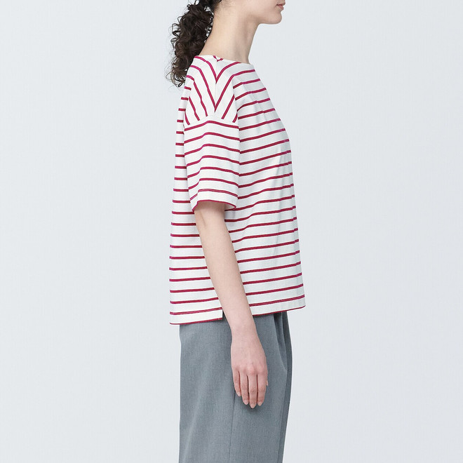 Women's Organic Jersey Boat Neck Short Sleeve T‐shirt