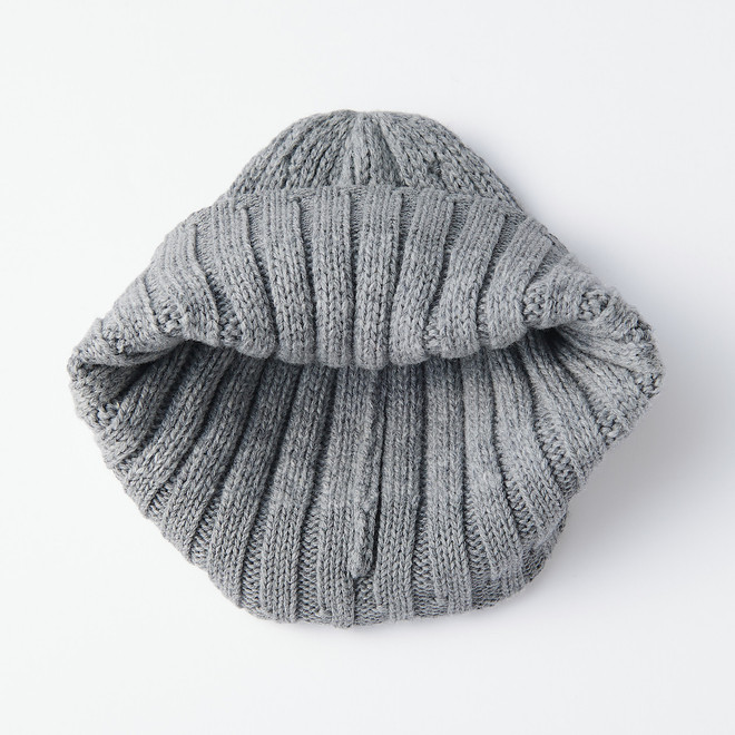 Non‐Itchy Wool Ribbed Beanie 18085