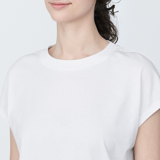 Women's Soft Jersey Crew Neck Cap Sleeve T‐shirt
