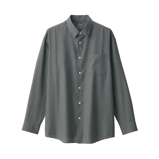 Men's Hemp Blend Washed Long Sleeve Shirt