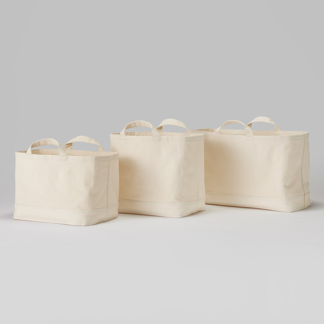 Canvas Mand Met Handvat Rechthoekig L