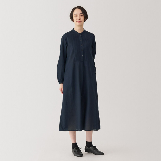 Women's Cotton Veil Long Sleeve Dress