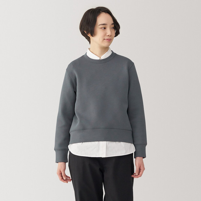 Women's Double‐Layer Crew Neck Sweatshirt