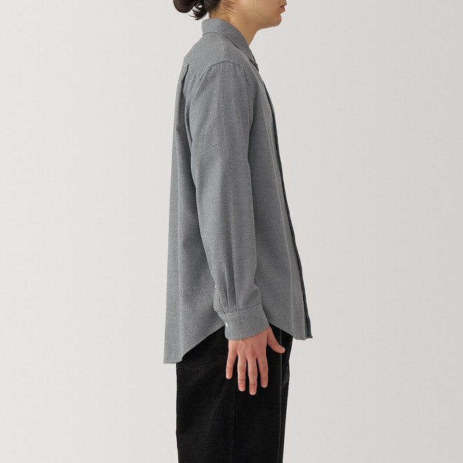 Men's Cotton Flannel Long Sleeve Shirt