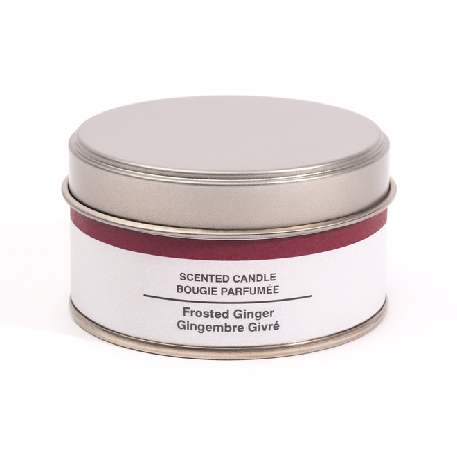 Vela de lata de gengibre gelado