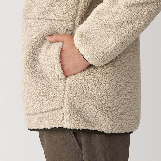 yourmle 2way poodle boa jacket ベージュ Buy Neutral Wool Look Borg Lined Bomber Jacket from Next USA