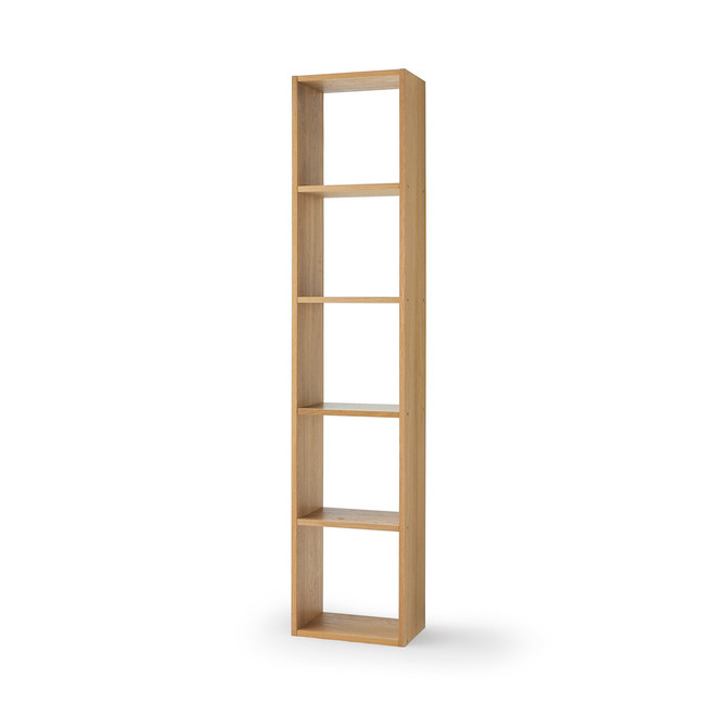 Estante Estreita de Carvalho ‐ 5 Prateleiras
