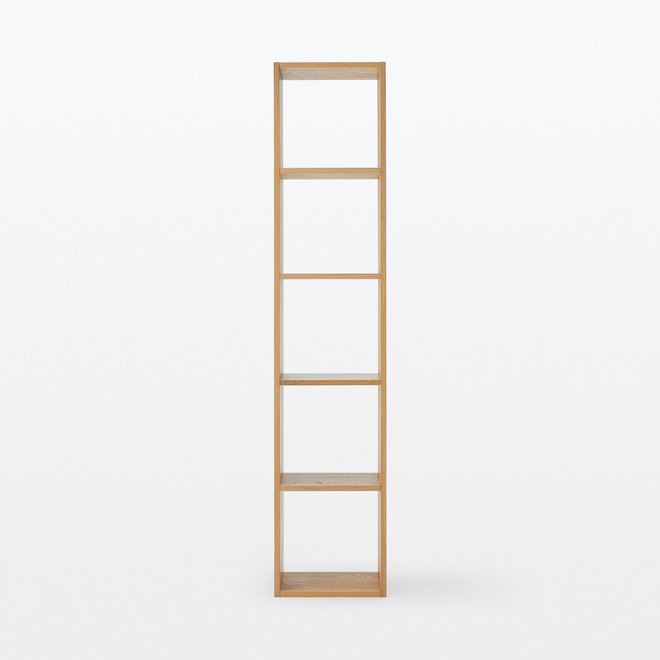 Estante Estreita de Carvalho ‐ 5 Prateleiras