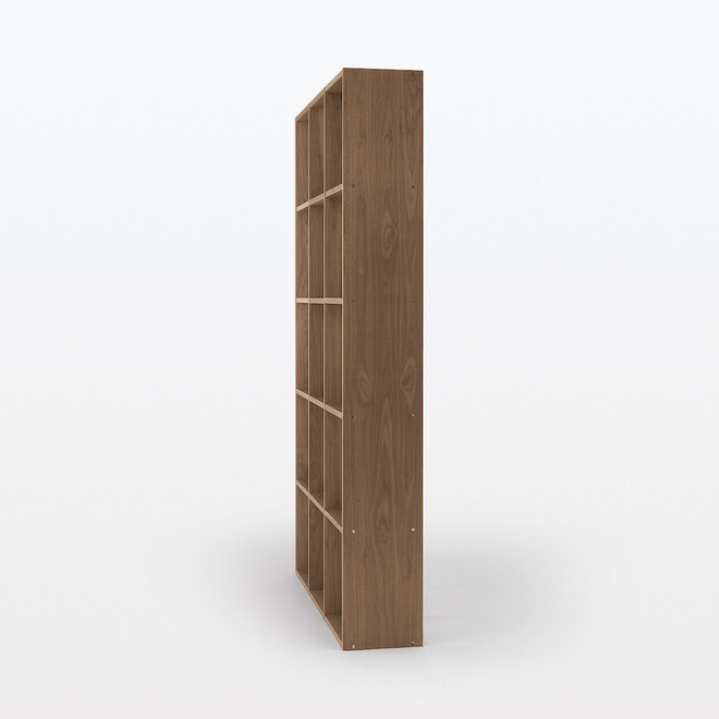 Walnut Cube Shelving Unit ‐ 5 x 3