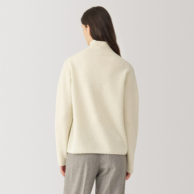 Women's Yak Blended Turtleneck Jumper | MUJI