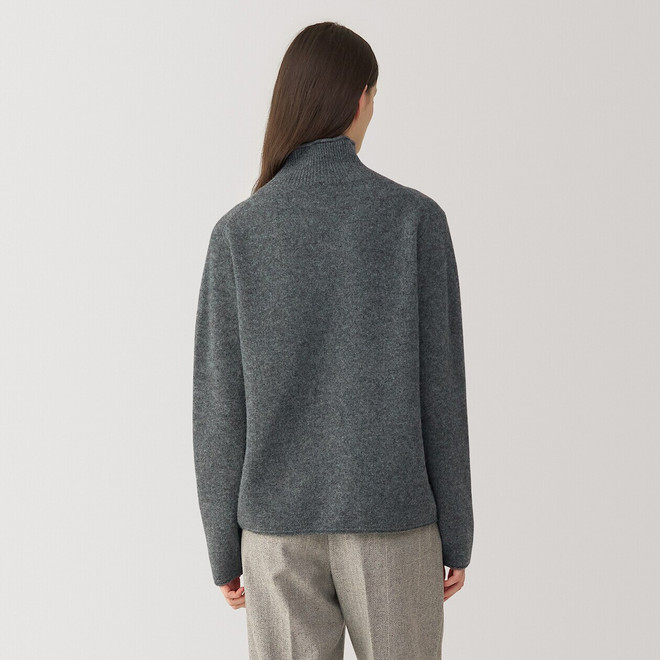 Women's Yak Blended Turtleneck Jumper | MUJI