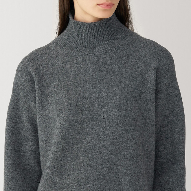 Women's Yak Blended Turtleneck Jumper | MUJI