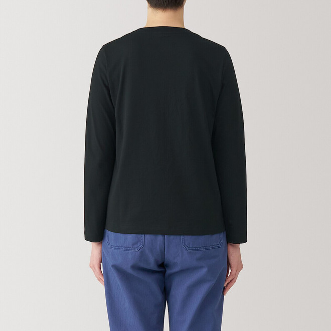 T-shirt à manches longues en coton mélangé pour femmes 19317