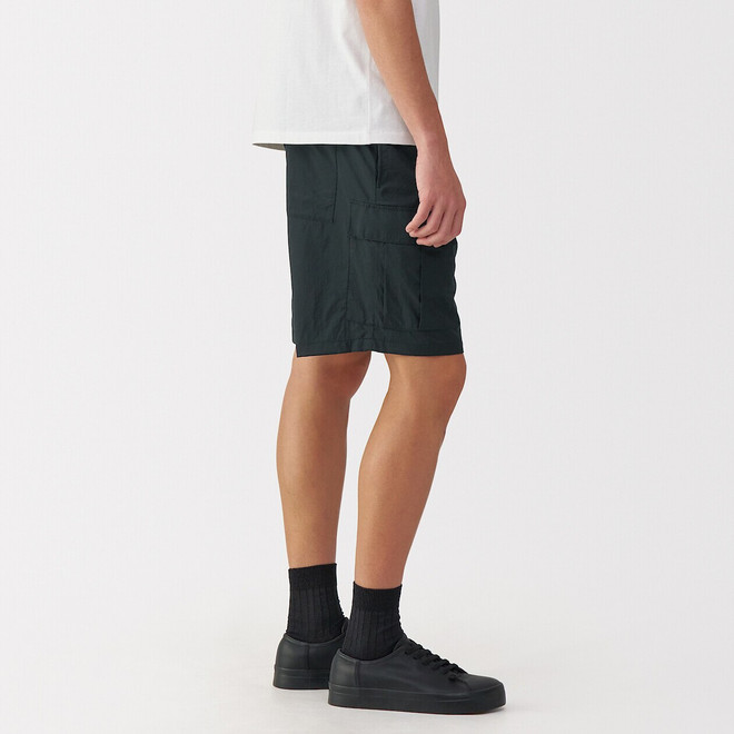 Men's Water‐Repellent Nylon Cargo Shorts | MUJI