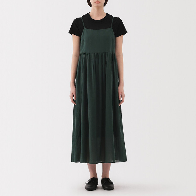 Women's High Twist Cotton Voile Camisole Dress | MUJI