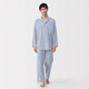 Saksisch blauw met strepen
