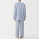 Saksisch blauw met strepen