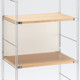 Stainless Steel Unit Back Panel ‐ 2 Compartment ‐ Narrow