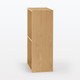 Oak Narrow 2 Shelf