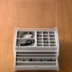 Velour Insert for Stackable Acrylic 2 Drawer Box ‐ Grid