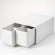 PP Drawer Unit A4 2 Drawers White 26x37x17.5cm