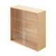 Wooden Display Case /w Sliding Doors