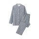 Women's Side Seamless Double Gauze Stand Collar Pyjamas