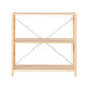 Pine unit shelf ‐ 3 Shelves Wide