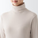 Women's Thick Cotton Mock Neck Long Sleeve T‐shirt