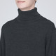 Men's Wool Ribbed Turtle Neck Jumper