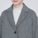 Women's Recycled Wool Blend Herringbone Coat
