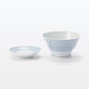 Hasami Ware Porcelain Rice Bowl‐ Stripe