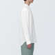 Men's Washed Linen Stand Collar Long Sleeve Shirt