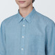 Men's Washed Linen Short Sleeve Shirt.