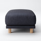 Denim Sofa Abdeckung Ottomane