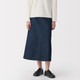 Women's Washi and Denim Skirt ‐ Dark Navy