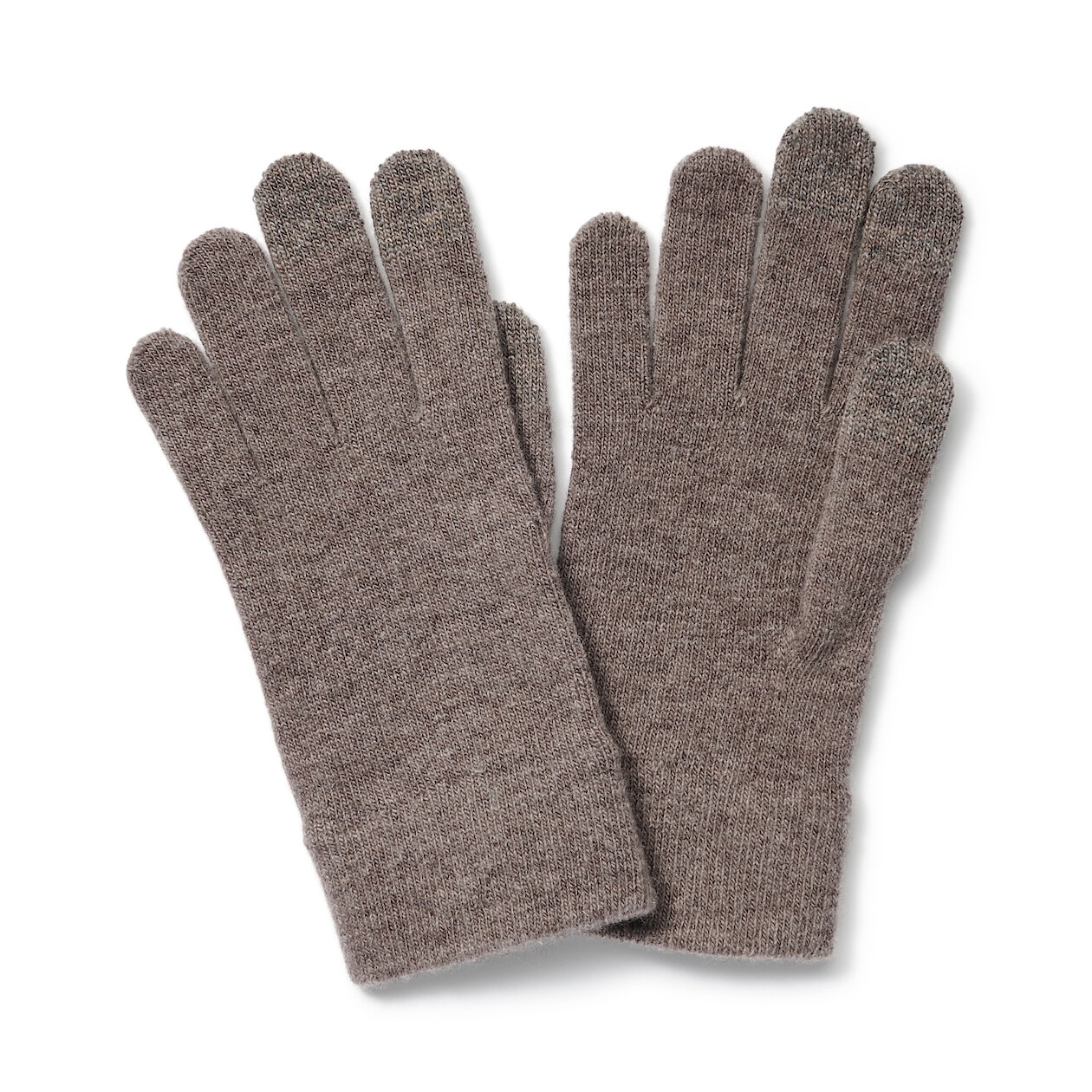 Wool Blend Brushed Lining Touchscreen Gloves.