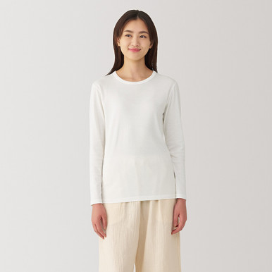 Women's Warm Thick Cotton Crew Neck Long Sleeve T-shirt